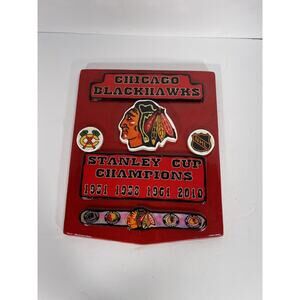 Chicago Blackhawks RARE Signed 2012 STANLEY CUP CHAMPIONS NHL Hockey Wall Plaque